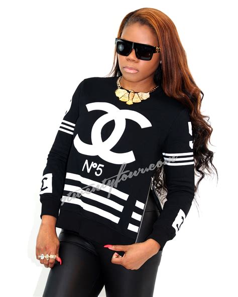 coco chanel sweatpants|coco chanel women's sweatshirt.